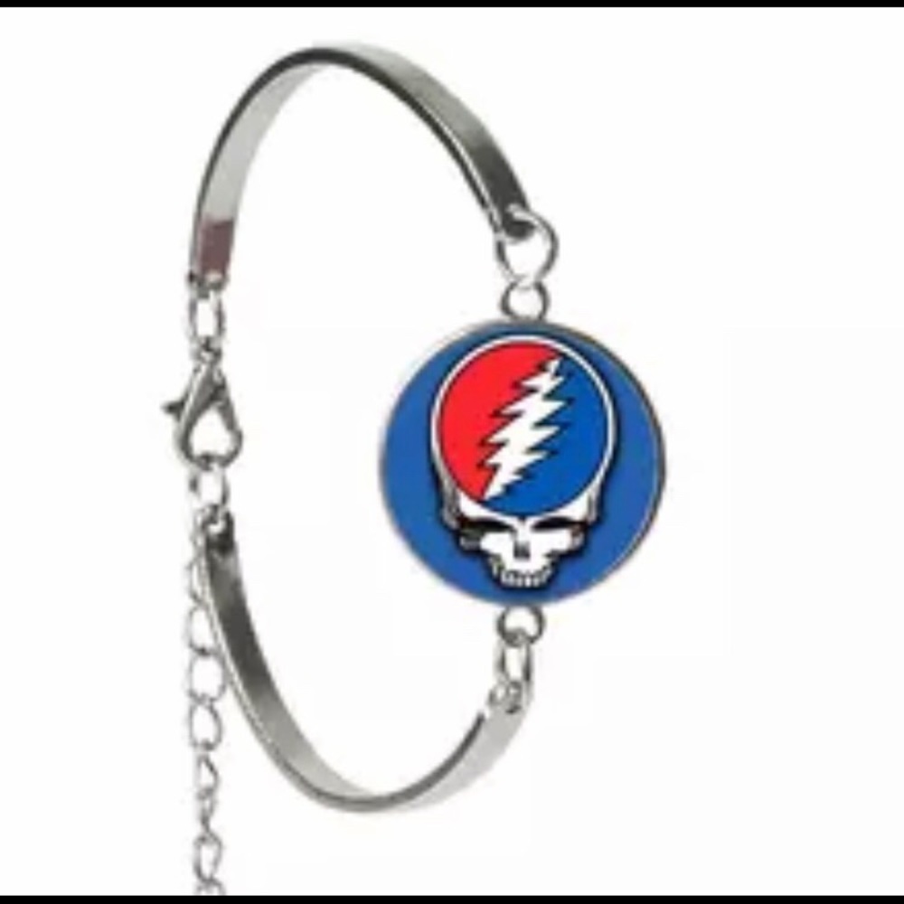 Grateful Dead SYF Glass Cabochen Bracelet